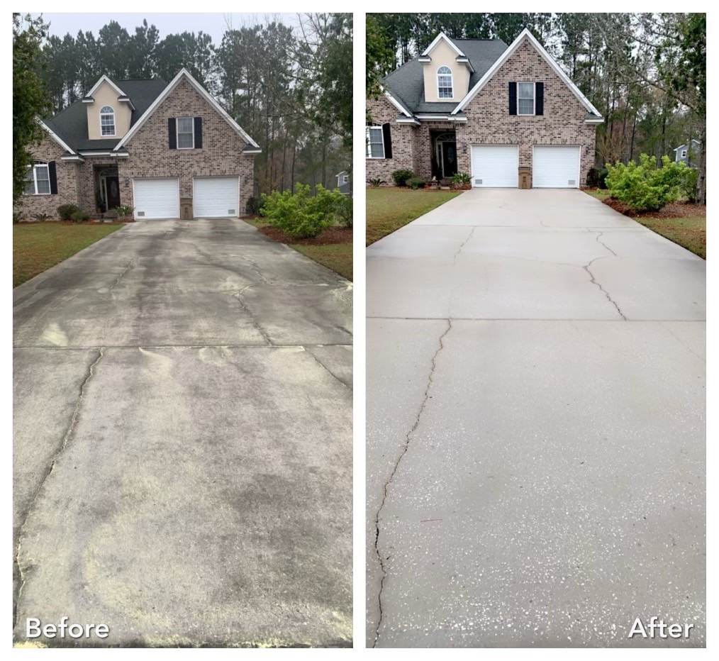 Professional Driveway Cleaning in Richmond Hill, GA by Allstate Pressure Washing